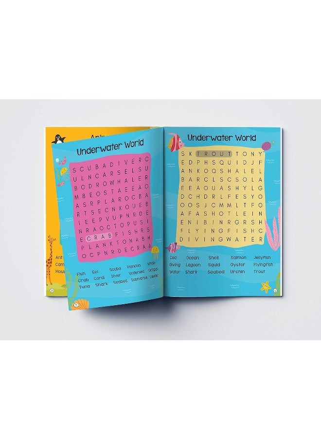 null - 101 Word Search Activity Book: Large Grid Word Search Puzzles for Kids With Attractive Illustrations - Image 1