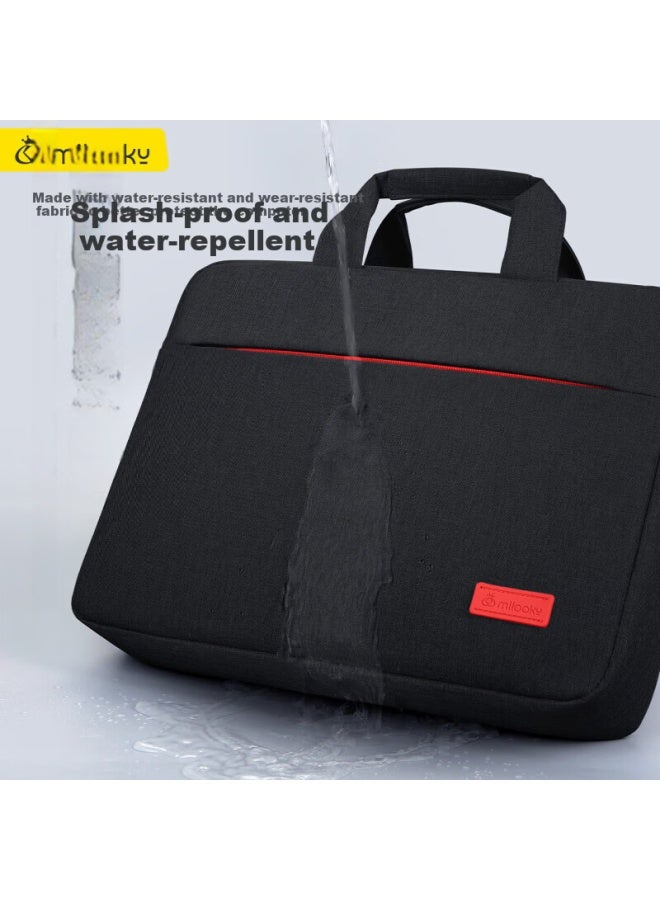 Milooky Laptop Bag 15/16 Inch Large Capacity Shockproof Airbag Business Briefcase For Work And Travel - Image 4