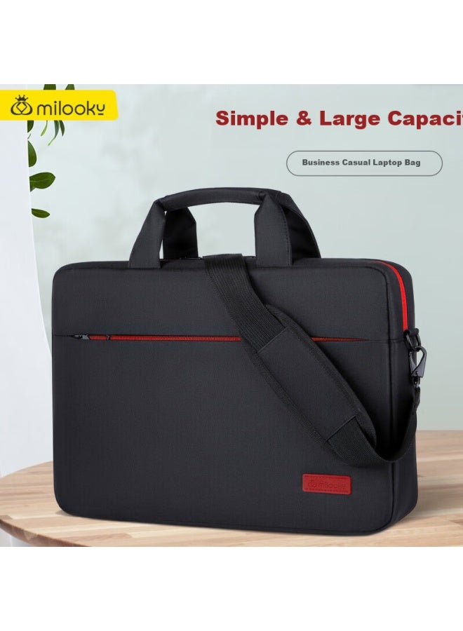 Milooky Laptop Bag 15/16 Inch Large Capacity Shockproof Airbag Business Briefcase For Work And Travel - Image 1