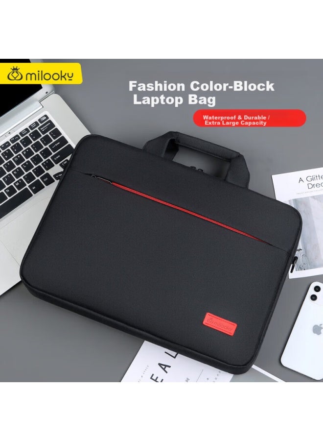 Milooky Laptop Bag 15/16 Inch Large Capacity Shockproof Airbag Business Briefcase For Work And Travel - Image 2