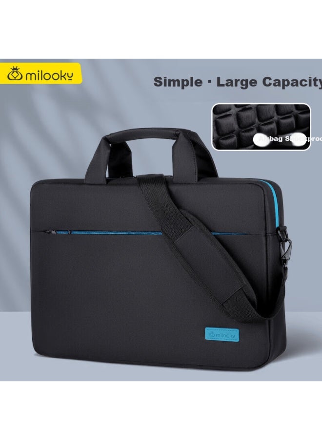 Milooky Laptop Bag 15/16 Inch Large Capacity Shockproof Airbag Business Briefcase For Work And Travel - Image 5