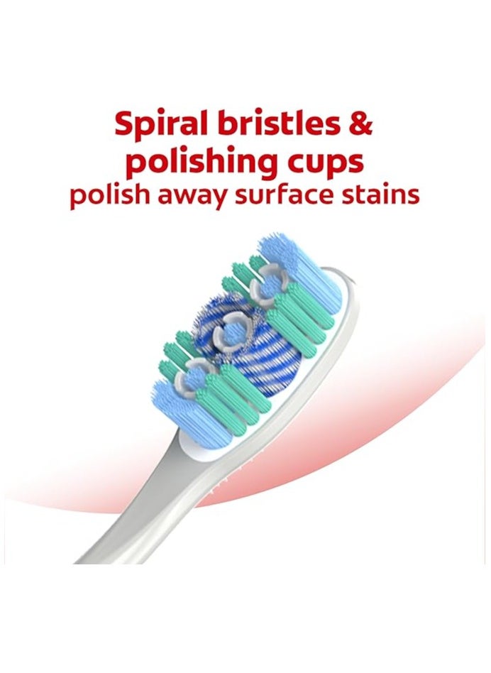 Colgate Colgate 360 Optic White Toothbrush Medium | Full Head for Complete Mouth Cleaning & Whitening  - Image 4