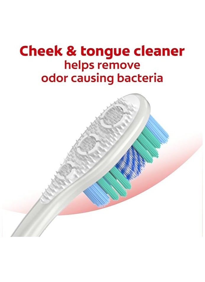 Colgate Colgate 360 Optic White Toothbrush Medium | Full Head for Complete Mouth Cleaning & Whitening  - Image 3