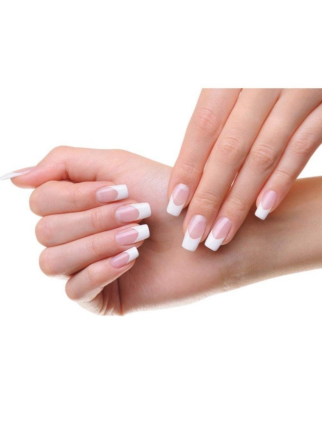 AORAEM Clear French Nails 500 Pcs 10 Sizes Half Cover Press On Nails French Style Acrylic Short Nail Tips With Box For Nail Salon Home Diy - Image 5