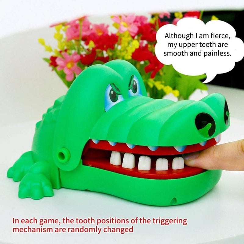 Odin Replacement Parts & Accessories - NEW Electric Teeth Bite Toy Game Biting Finger Dentist Games Funny Toy Crocodile Mouth Dentist Bite Finger Game Funny Gags Toy (A) - Image 4