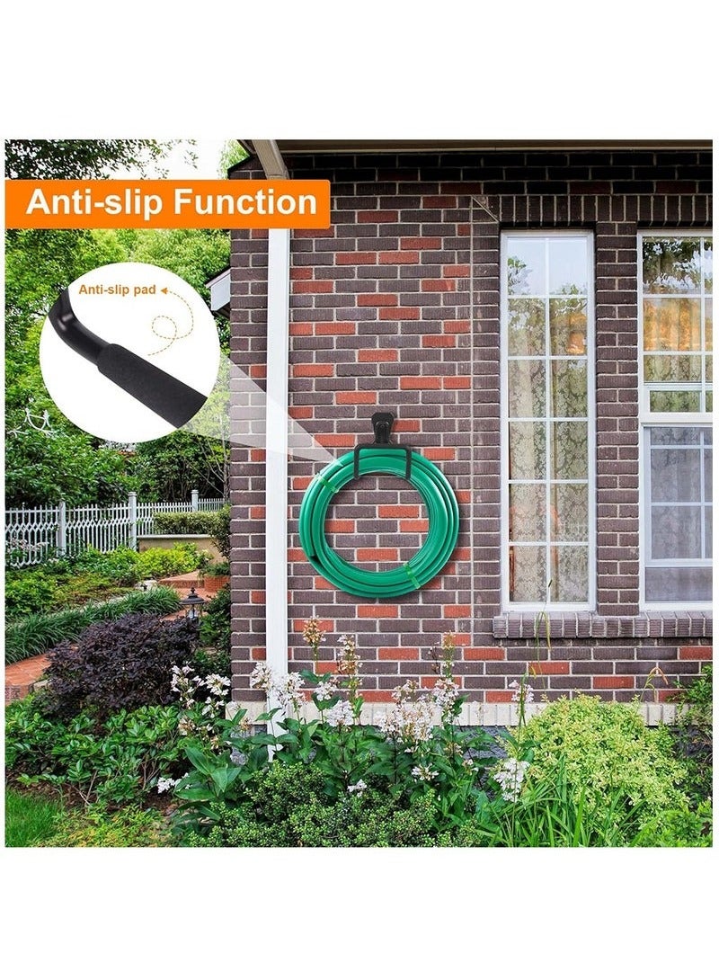Beauenty Metal Garden Hose Holder, Heavy Duty Hose Hanger Wall Mounted Water Hose Holder for Outside Yard, Durable Hose Hooks Ideal for Water Hose, Extension Cords - Image 3
