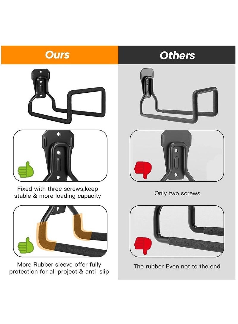 Beauenty Metal Garden Hose Holder, Heavy Duty Hose Hanger Wall Mounted Water Hose Holder for Outside Yard, Durable Hose Hooks Ideal for Water Hose, Extension Cords - Image 4