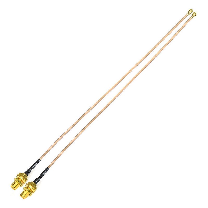 Bingfu Bulkhead Mount RG178 WiFi Antenna Adapter Coaxial Pigtail Cable 30cm 12 inch 2-Pack for WiFi Router Gateway Wireless Mini PCI Express PCIE Network Card Adapter - Image 1