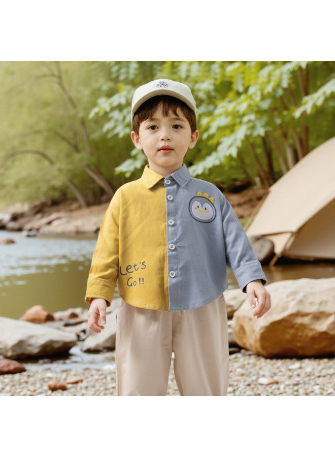 Doxiluka Stylish Baby Shirt Spring/fall Korean-style Top Boys' Clothing Spring Outfit Infant Shirt Girls' Jacket Casual Wear - Image 3