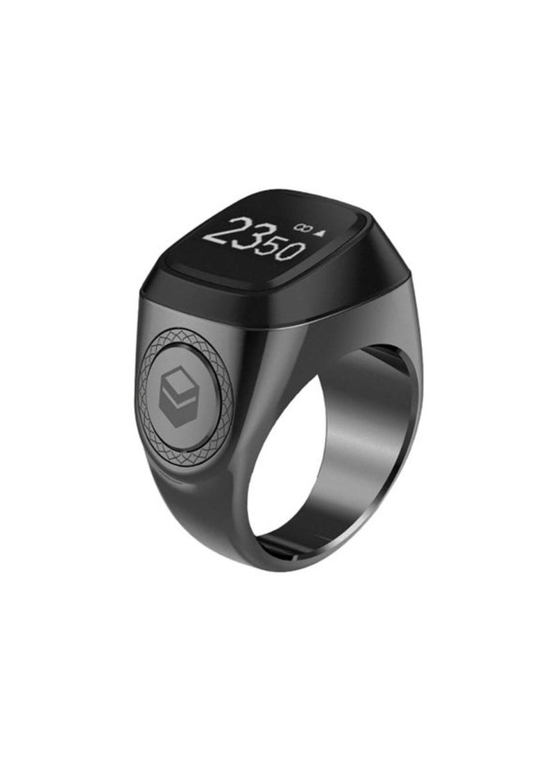 iQIBLA Smart Tasbih Zikr Metal Ring 20MM Graphite  - Image 1