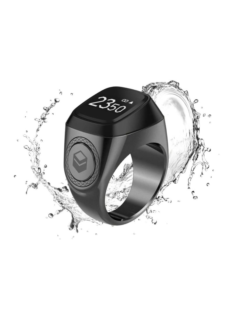 iQIBLA Smart Tasbih Zikr Metal Ring 20MM Graphite  - Image 2