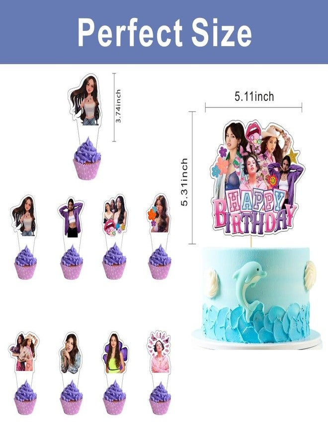 ARHAVI 25 Pcs Olivia Singer Cake Topper and Cupcake Toppers Set Birthday Party Supplies for Birthday Decorations - Image 4