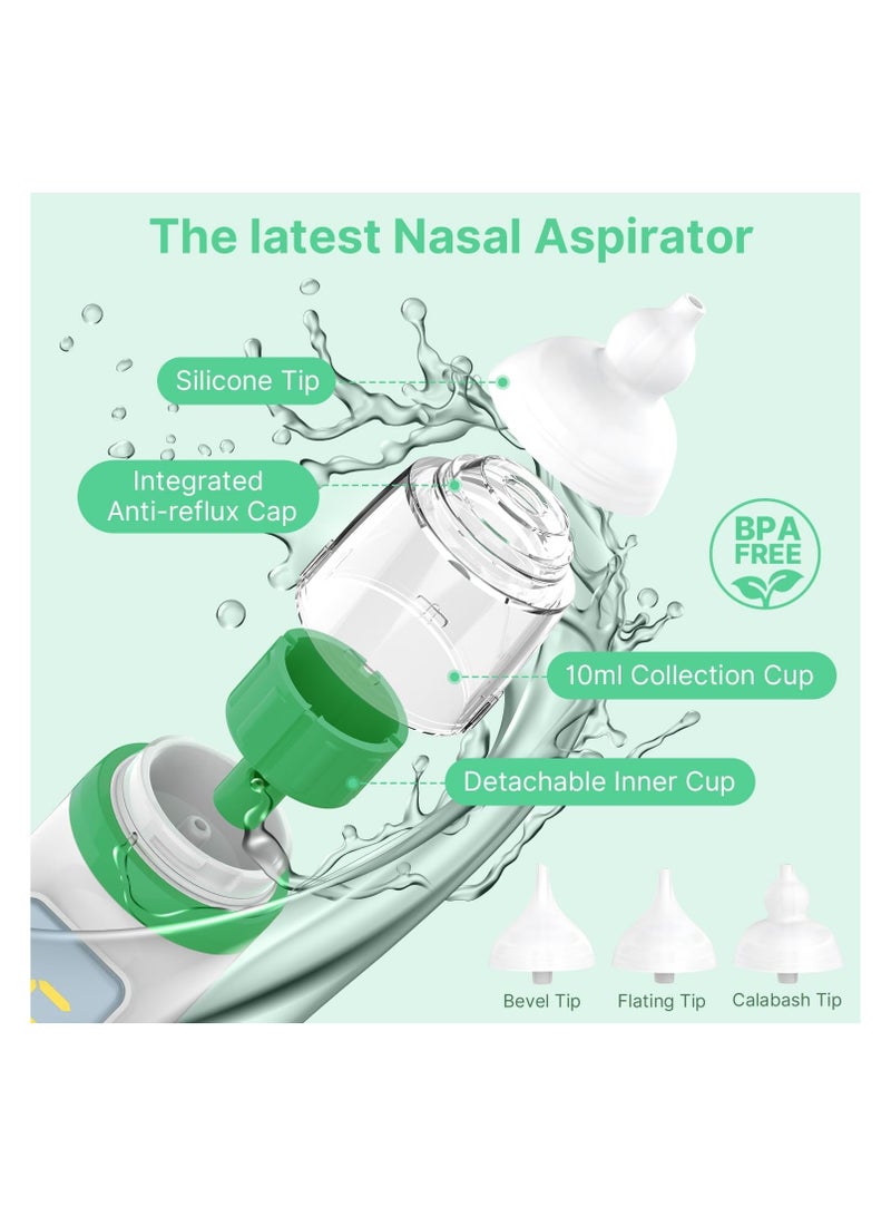 SOLARAE 1PCS Automatic Nose Cleaner with Silicone Nose Tips & 5 Levels of Suction & Soothing Function Rechargeable Portable - Image 2