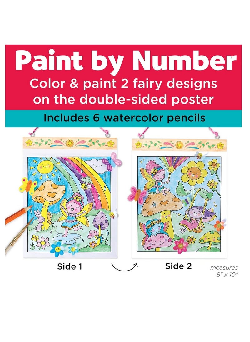 Creativity for Kids Creativity for Kids Paint by Numbers Fairy Friends Wall Art - Art and Craft Activity, Easy-to-Follow Painting, Colorful Fairy Designs, Creative Play, Home Decor Project, Artistic Expression  - Image 2