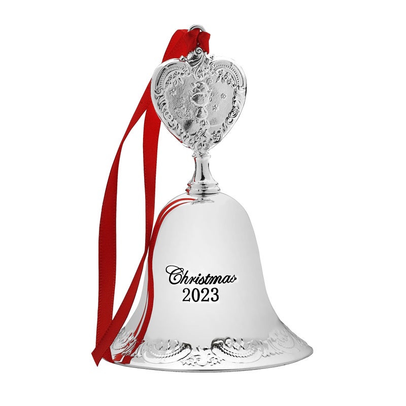 Wallace 2023 Silver Plated Grande Baroque Bell Ornament  29th Edition - Image 2
