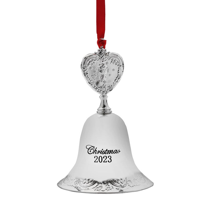Wallace 2023 Silver Plated Grande Baroque Bell Ornament  29th Edition - Image 1