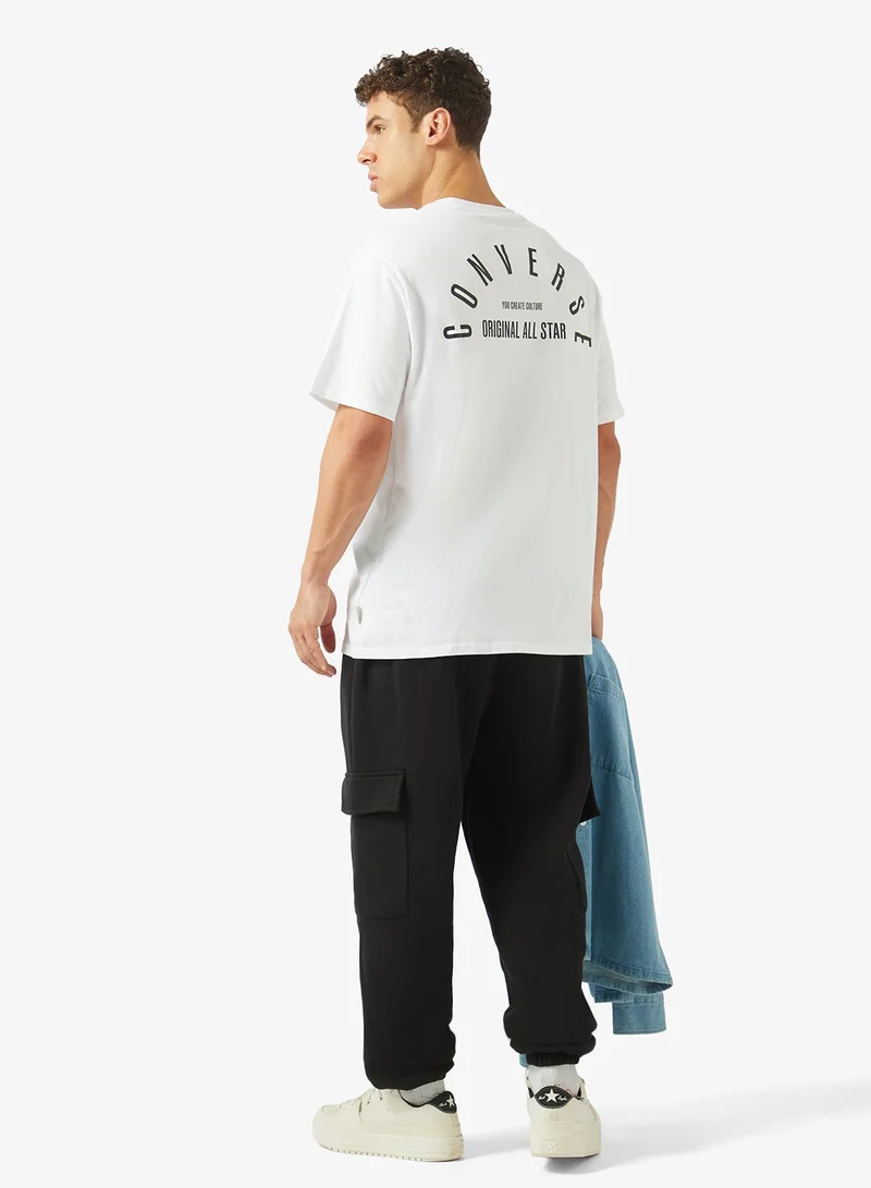 Converse WHITE Essential Logo T-Shirt for Men | Best Price UAE
