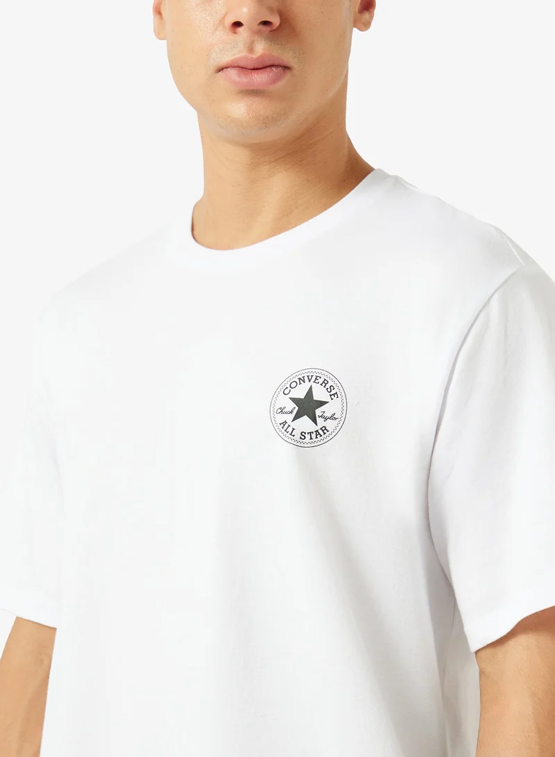 Converse WHITE Essential Logo T-Shirt for Men | Best Price UAE