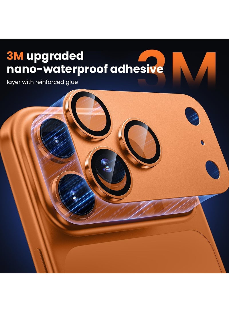 general Camera Lens Protector for iPhone 17 Pro Max 2025 Matte Metal Plate Full Coverage Tempered Glass 9H Hardness Anti-fingerprint Acratch-resistant - Image 3