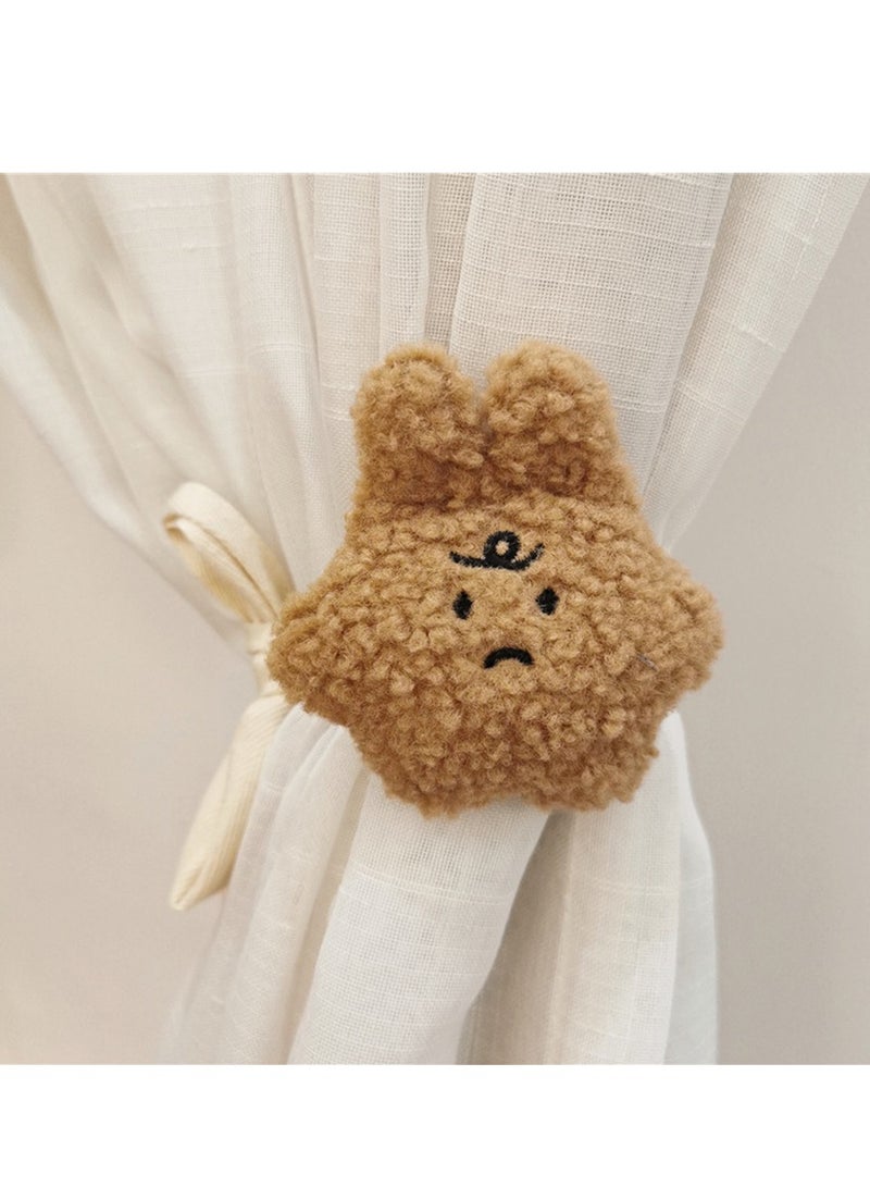 Arabest 2Pack Cartoon Curtain Tiebacks Hook Holdbacks Cute Curtain Holdbacks Rope for Baby Kid Girls Living Room Bedroom Nursery Decor Home Office Decorative - Image 2