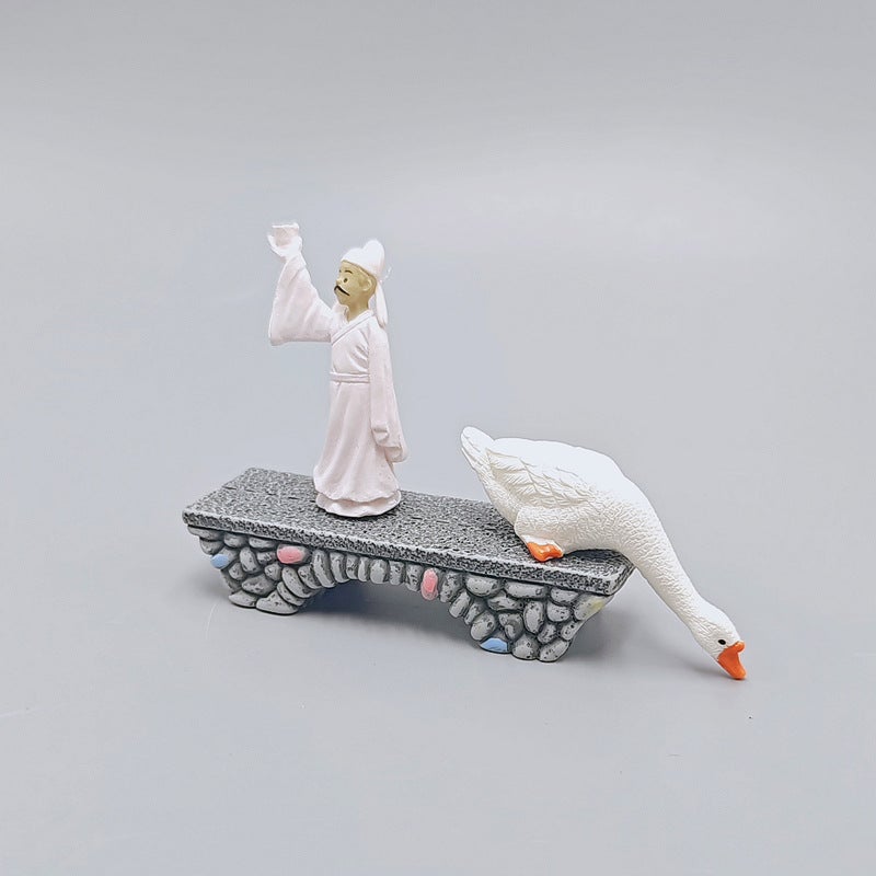 Micro Landscape Simulation Stone Bridge Arch Bridge Plate Bridge Mini Chinese Scene Bridge Accessories Potted Aquarium Resin Bridge Model - Image 5