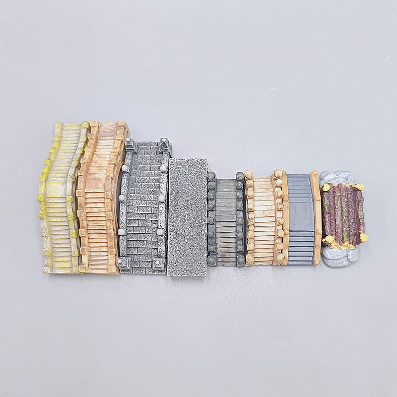 Micro Landscape Simulation Stone Bridge Arch Bridge Plate Bridge Mini Chinese Scene Bridge Accessories Potted Aquarium Resin Bridge Model - Image 4