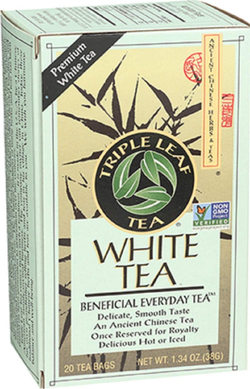 Triple Leaf Tea, White Peony, 20 Tea Bags (Pack of 6) - Image 1