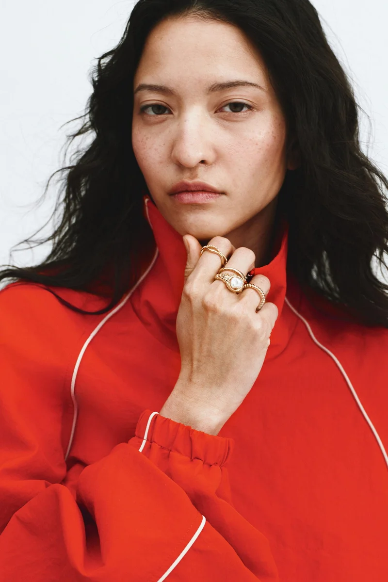 H&M Oversized nylon popover jacket