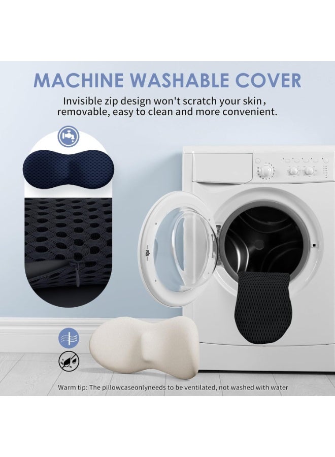 TRASSLE Lumbar Pillow, Memory Foam Lumbar Support Pillow for Office Chair and Car Seat, Ergonomic Streamline Back Pillow for Lower Back Pain Relief, for Sitting, Driving, Traveling - Image 5