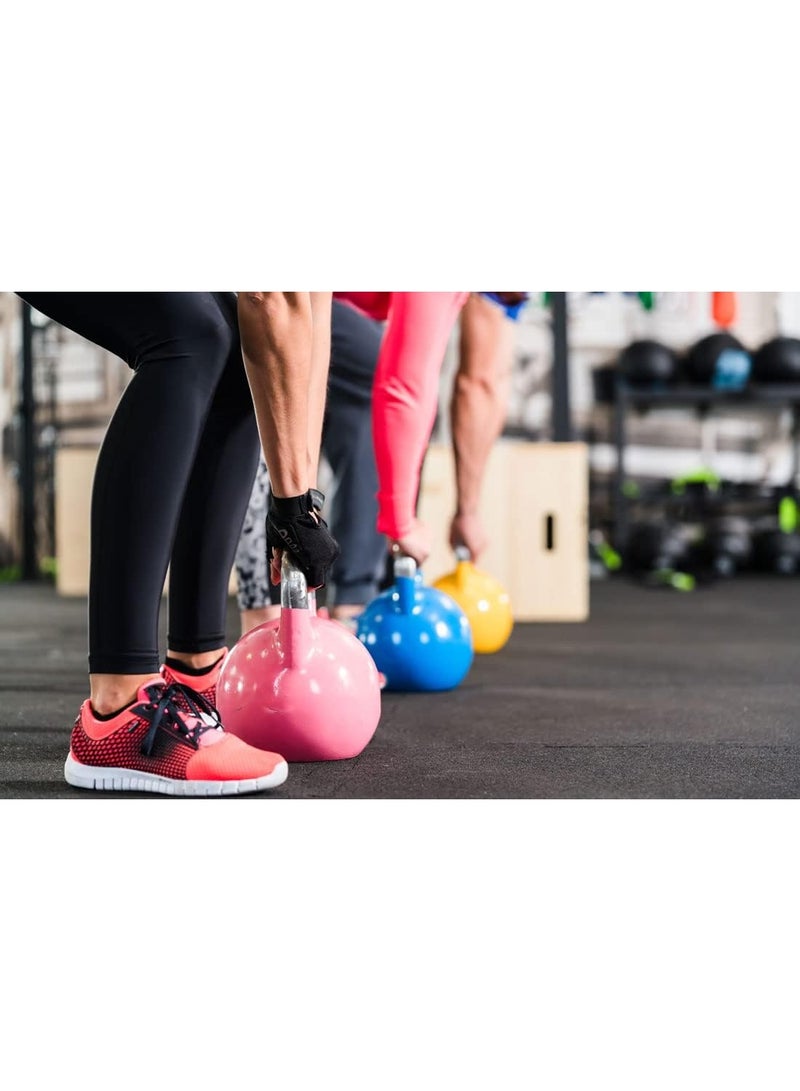 Vinyl Coated Kettlebell, Cast iron Kettlebell for Full Body Workout and Strength Training, Premium Kettlebells for Weightlifting, & Core Training Available in 14 KG - Image 4