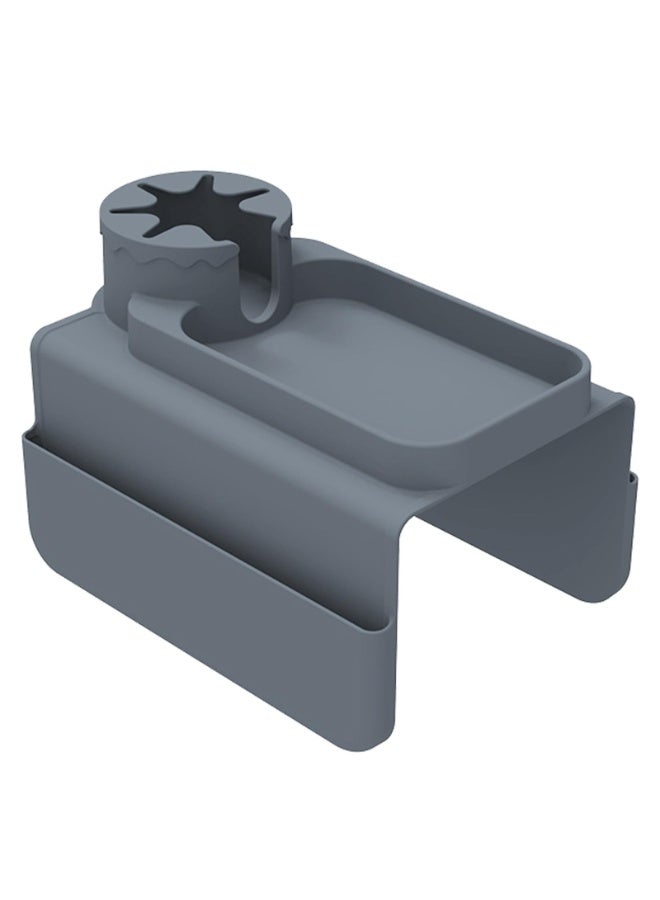 دايتويز مسند ذراع أريكة من السيليكون المتين. صينية ذات جيوب مزدوجة وحاملات أكواب متينة، إكسسوار منزلي لتنظيم غرفة المعيشة - Image 1