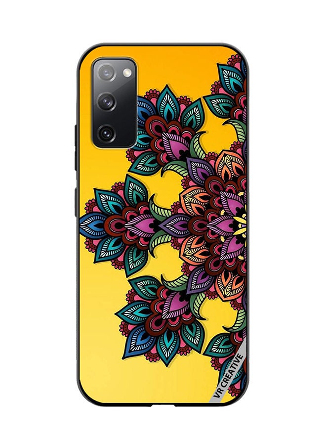 VR CREATIVE Protective Case Cover For Samsung Galaxy S20 FE 5G Mandala Design Multicolour - Image 1
