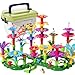 TEMI Toddler Toys Birthday Gifts for 3 4 5 6 7 Year Old Girls Boys 91 PCS Flower Garden Building Toy STEM Educational Activity Preschool Toys for Kids Age 36 - Image 2