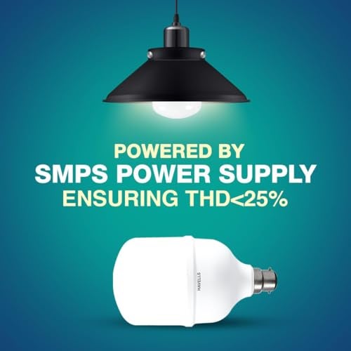 Havells 50W high wattage Bulb|high CRI & high Efficiency|Energy Efficient|Mercury-Free|4KV Surge Protection|100 Lumens Per Watt |Cool Day Light (6500K) b22d, led (Pack of 3) - Image 3