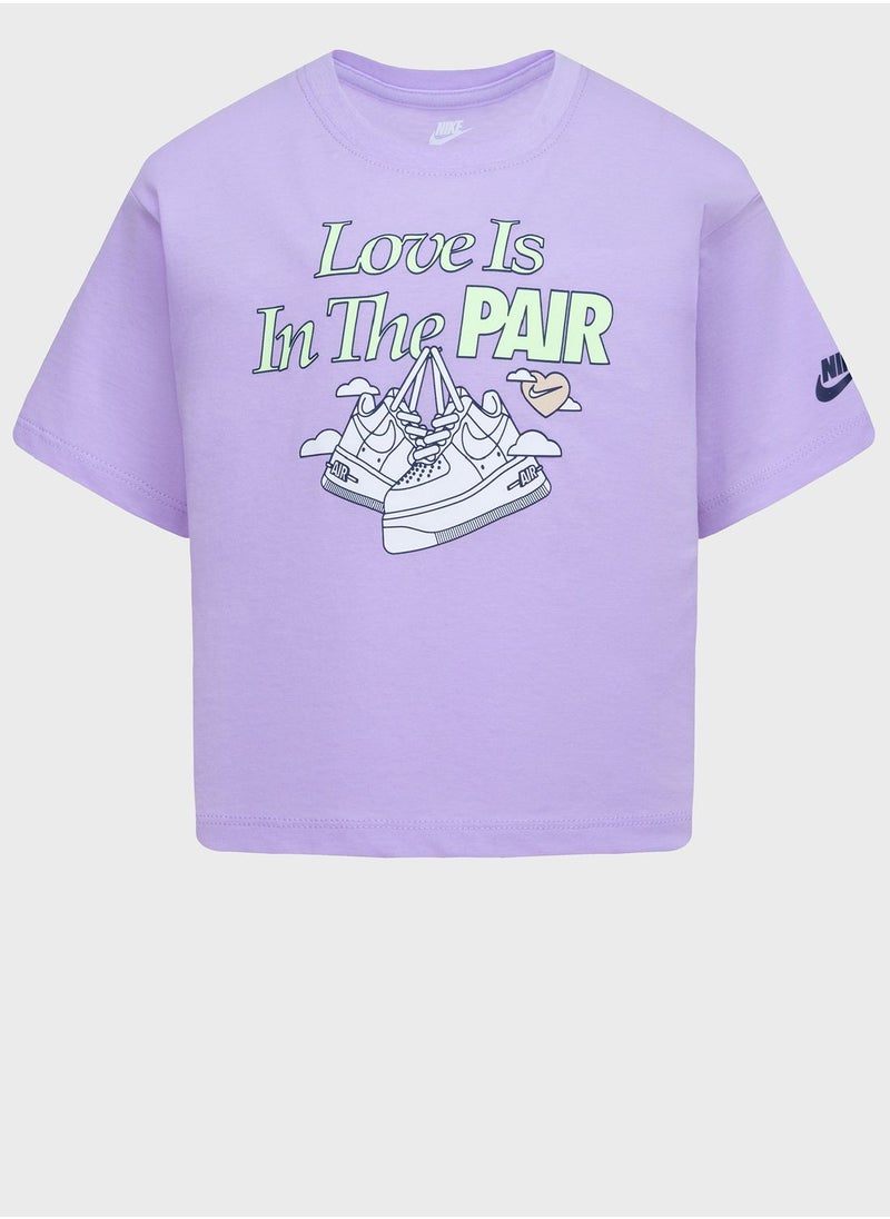 Nike - Kids Sweet Swoosh T-Shirt - Image 1