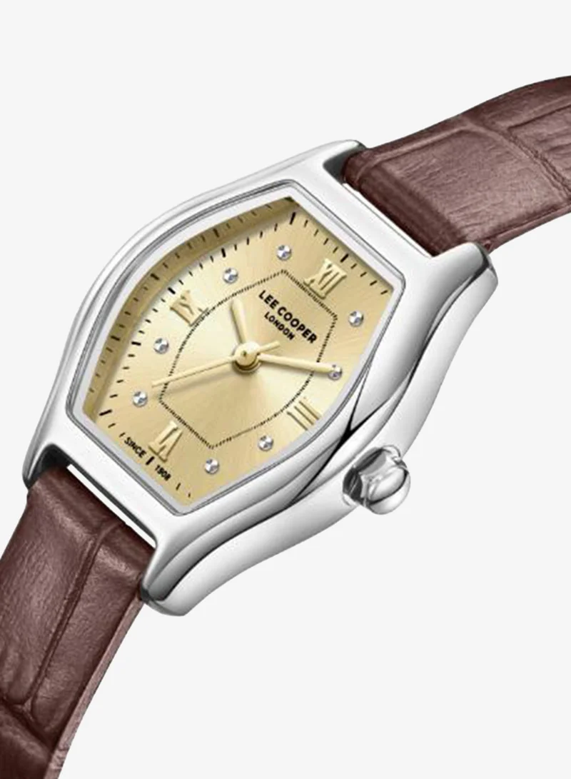 لي كوبر Women's Leather 3H Watch LC08392.312 - 22X29 mm