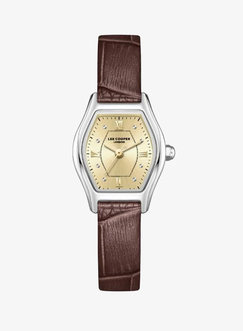 لي كوبر Women's Leather 3H Watch LC08392.312 - 22X29 mm