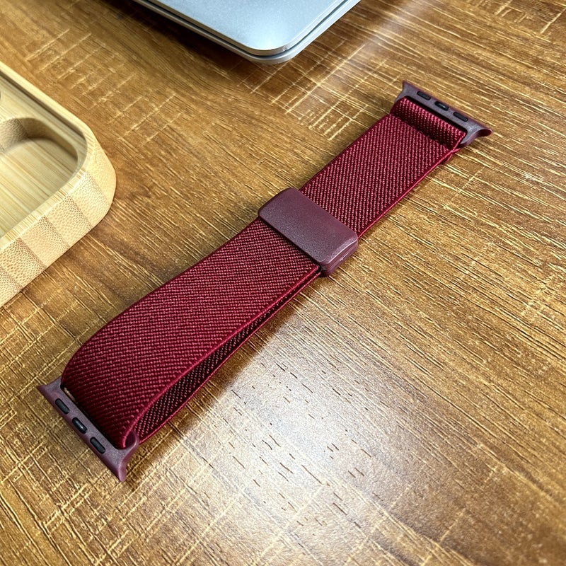 سوار نايلون مرن مغناطيسي لساعة Apple Watch S10 - Image 2