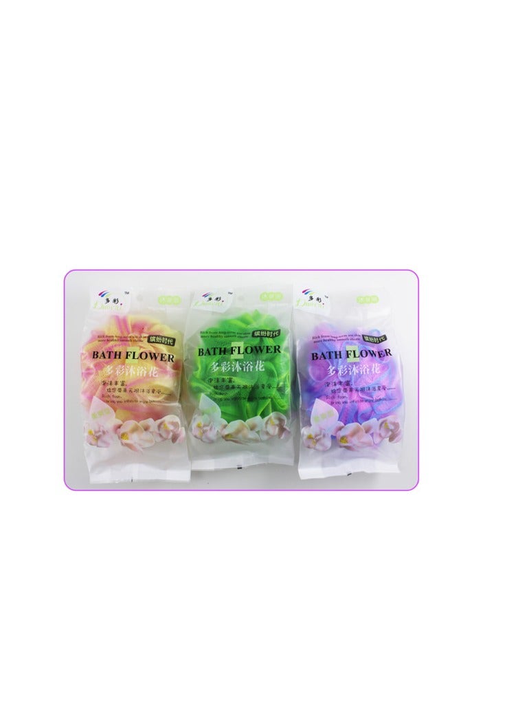 PARTY FUN Bath Body Sponge Flower Design Inside 2 Color - Image 3