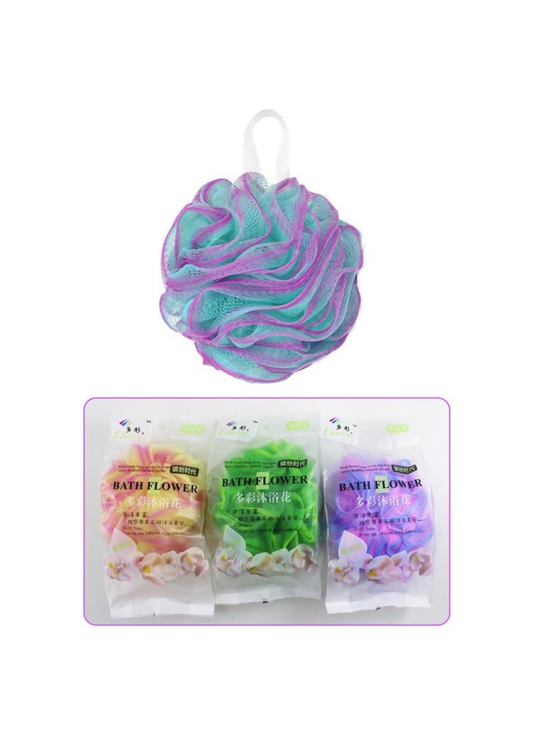 PARTY FUN Bath Body Sponge Flower Design Inside 2 Color - Image 1