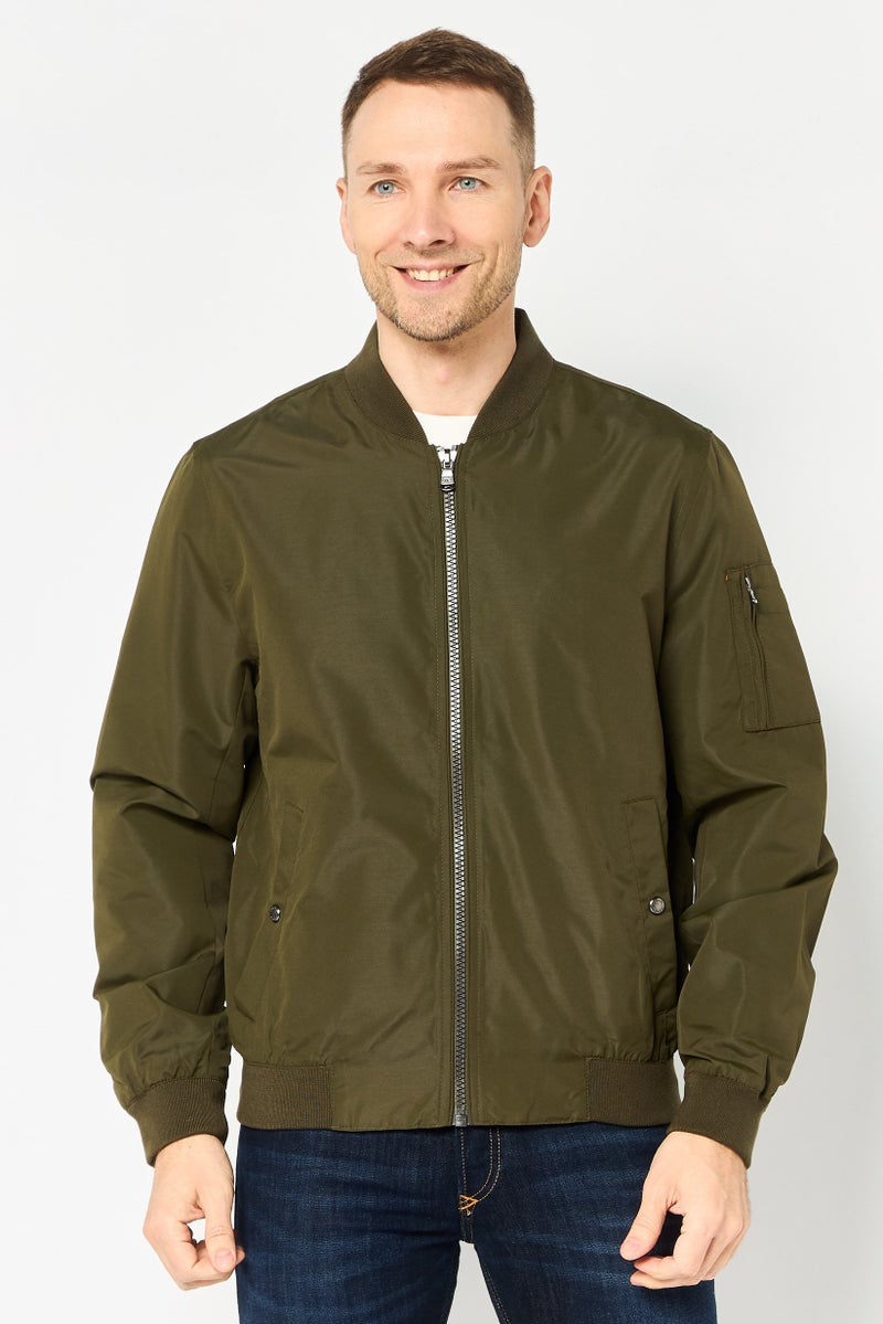 Michael Kors Men Plain Parka Jacket, Olive - Image 1