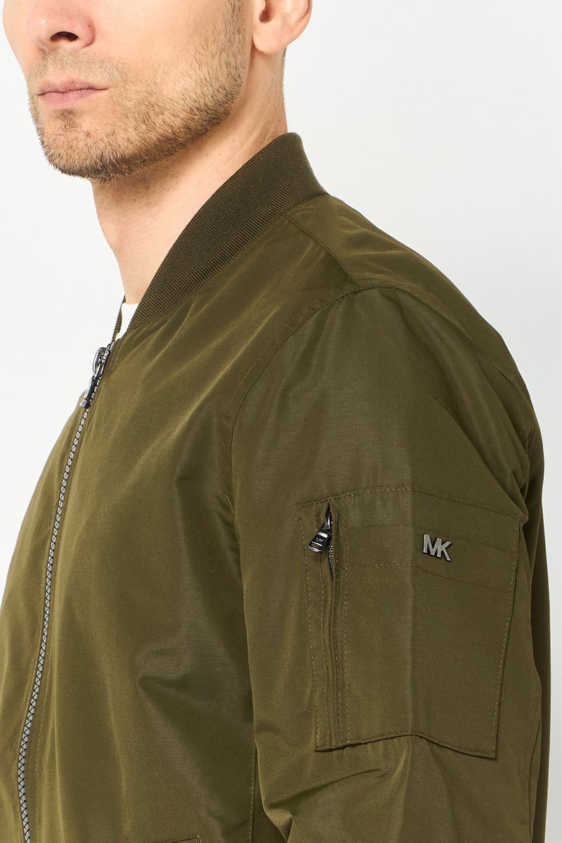 Michael Kors Men Plain Parka Jacket, Olive - Image 3