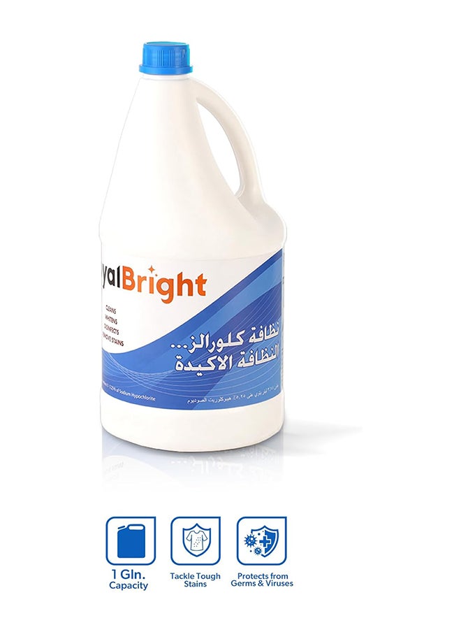packwell Royalbright Bleach liquid Size: 1 Gallon,Bleach For Everyday Use, Suitable for Home, Office and Commercial Space Use| Perfect for Tackling Tough Stains and Protect from Germs, Disinfect  - Image 2