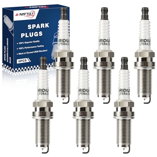 A-NAFTULY Iridium Spark Plugs 6 Pack 4469 LFR5AIX11 Fits for 2002 2003 2004 2005 2006 Nissan Altima 3.5 Maxima Murano Pathfinder Frontier Quest Xterra & Infiniti G35 FX35 M35 I35 V6 3.5L Spark Plug - Image 1