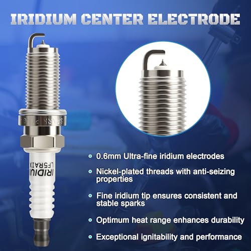 A-NAFTULY Iridium Spark Plugs 6 Pack 4469 LFR5AIX11 Fits for 2002 2003 2004 2005 2006 Nissan Altima 3.5 Maxima Murano Pathfinder Frontier Quest Xterra & Infiniti G35 FX35 M35 I35 V6 3.5L Spark Plug - Image 5