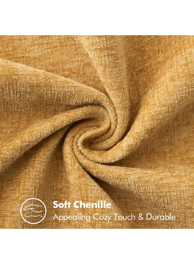 مجموعة قطعتين أغطية وسائد شينيل ناعمة ومريحة مقاس 18×18 بوصة / 45×45 سم، تصميم عصري ريفي وبوهو بحواف مخيطة، ديكور للكنبة والسرير وغرف المنزل - Image 4