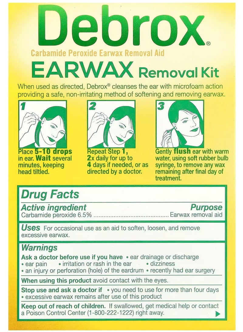 Debrox - Earwax Removal Kit, 0.5 fl oz (15 ml) - Image 1