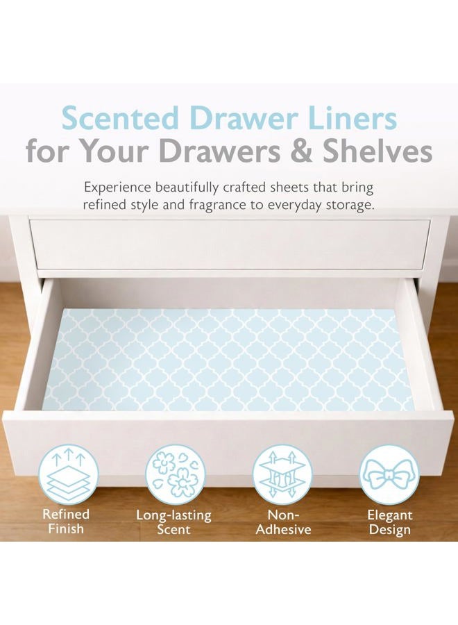 Merriton Scented Drawer Liners, Fresh Scent Paper Liners for Cabinet Drawers, Dresser Shelf, Linen Closet, Perfect for Kitchen, Bathroom, Vanity (6 Sheets) (English Lavender) - Image 5
