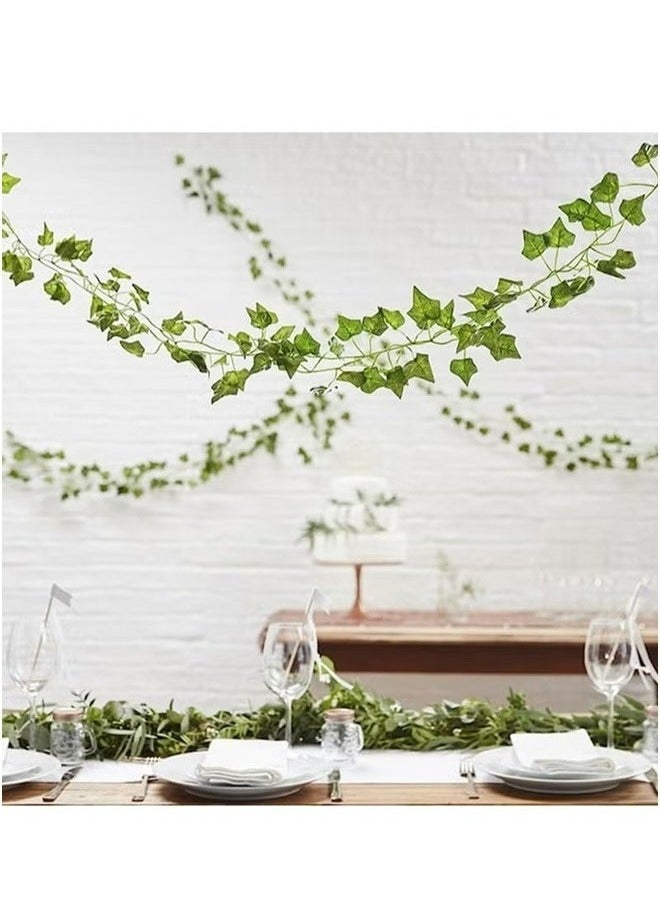 رولستيمي 12 حزمة وهمية اللبلاب جارلاند فاينز وهمية اللبلاب الاصطناعي ، أوراق وهمية الخضرة النباتات المعلقة لحفل الزفاف جدار غرفة نوم ديكور جمالي - Image 5