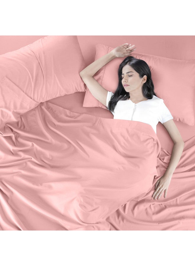 Utopia Bedding Queen Bed Sheets Set - 4 Piece Bedding - Brushed Microfiber - Shrinkage and Fade Resistant - Easy Care (Queen, Pink) - Image 5